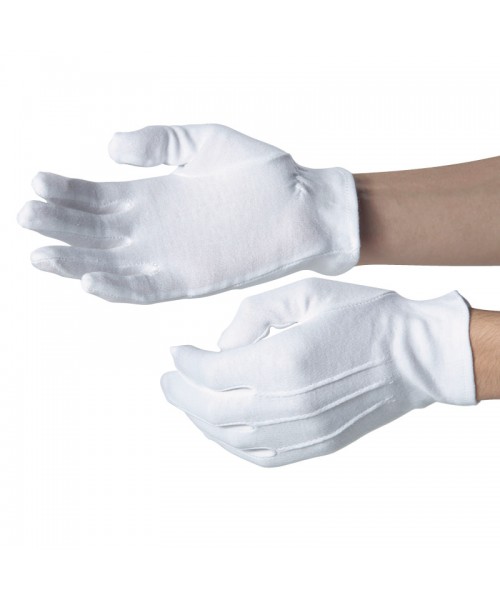 Plain Cotton glove elasticated cuff  Dennys LONDON 
